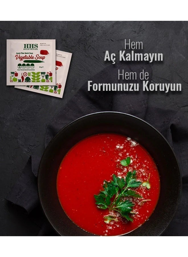 أتش أتش أس شوربة تفاح لذيذة غنية بالألياف: 20 كيس × 15 غرام للتحكم في الوزن - Image 2